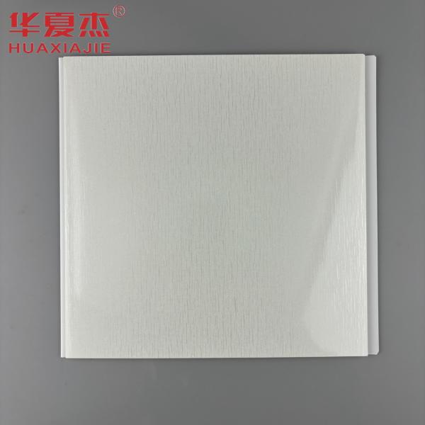White Baseplate With Silver Metallic Pattern Pvc Wall Panel Ceiling Decor Pvc