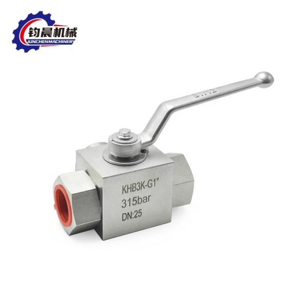 Buy High Pressure Carbon Steel KHB3K-G1" 315bar Manual Hydraulic Ball Valve at wholesale prices