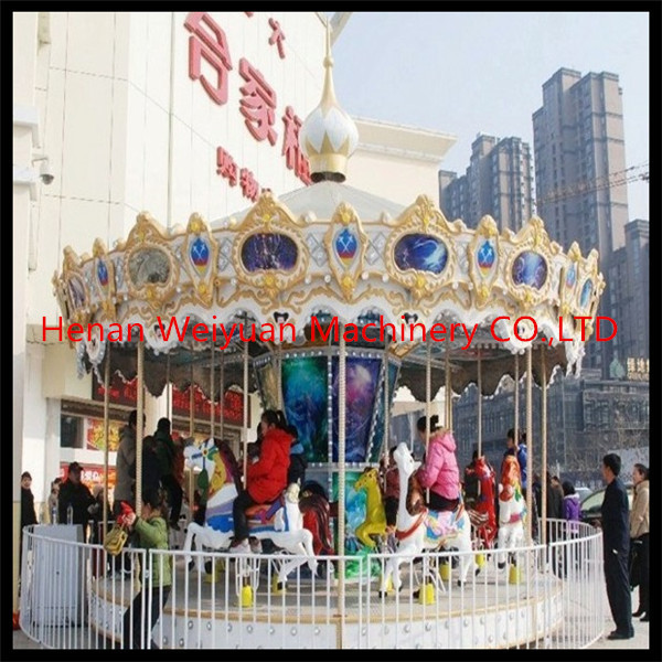 Buy China hot sale fiberglass carousel horse with 12 seats at wholesale prices