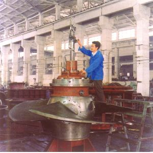 China 6-20KV Generator Voltage Water Power Turbine Type Of Turbine Vertical Kaplan Turbine on sale