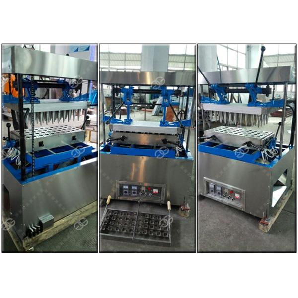 Pizza Making Ice Cream Cone Machine , Stainless Steel Pizza Cup Moulding Machine
