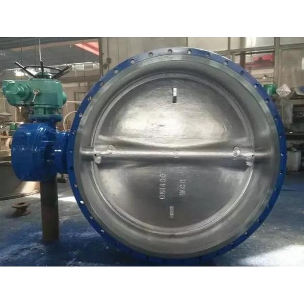 DN1400 WCB Material Eccentric Butterfly Valve with RF Flange Connection