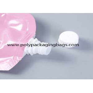 1000ml Color Printing Beverage Self Suction Nozzle Packaging Bag With Spout