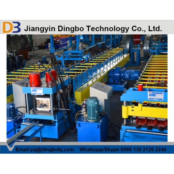 Buy C&Z Interchangeable Purlin Roll Forming Machine with Colored Steel Plate at wholesale prices