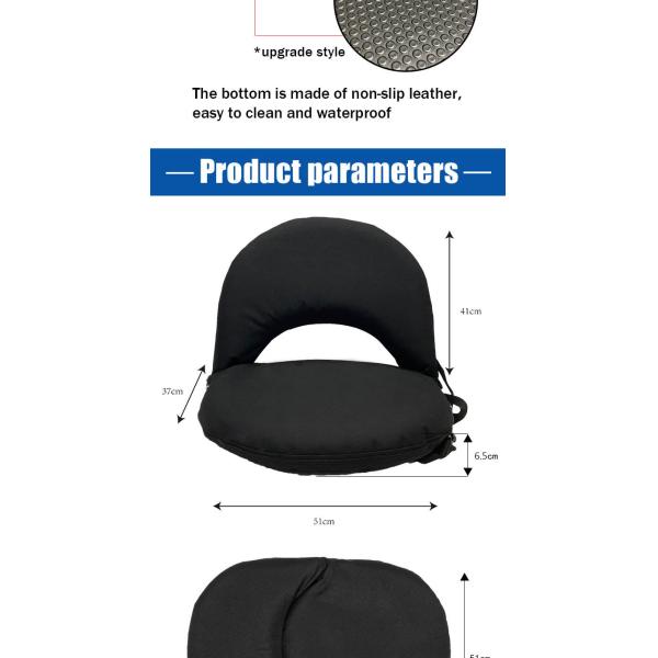 78 X 51 X 6.5cm 600d Oxford Folding Heated Chair Bleacher Heated Stadium Chair