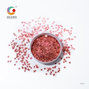 Quality Fine PET Holographic Shimmer Chunky Holographic Glitter Bulk Star Sequins for sale