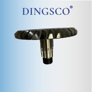 Robot 0° Spiral Gear with Integrated Tooth-Shaft for High Rigidity and Precision via One-Piece Machining