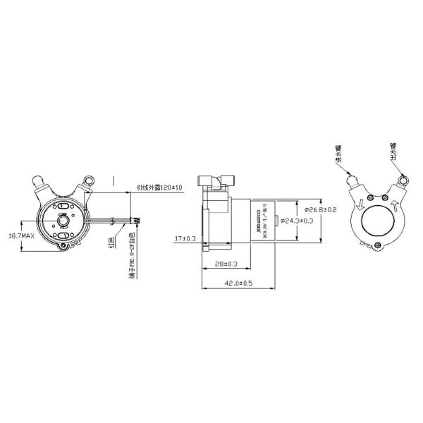 310 Motor Peristaltic Pump Micro 6V 12V 24V DC Water Pump For Hand Soap Dispenser