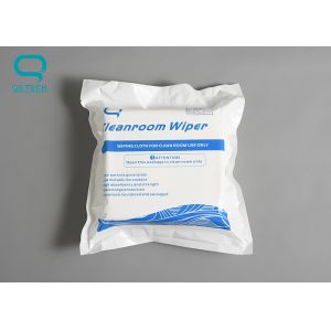 China 120g/M2 Dust Free Polyester Cleanroom Wipes 9x9in Non Sterilized on sale