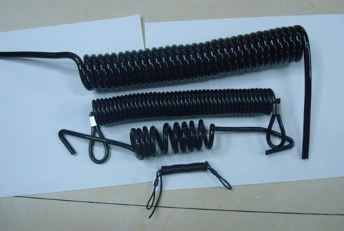 Buy OEM manufacturer in China custom design strong plastic sprial coil lanyard tethers black at wholesale prices
