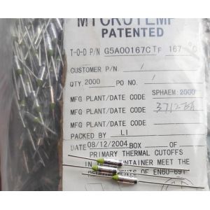 G5A01 Thermal Link G5 Series Microtemp 20A 250V Cutoff Fuse