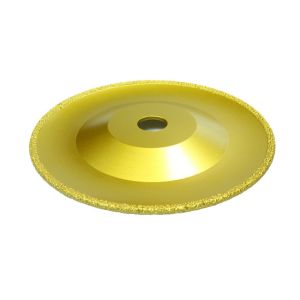 Curved 125mm Diamond Cup Disc Grinding Wheel Vacuum Brazed