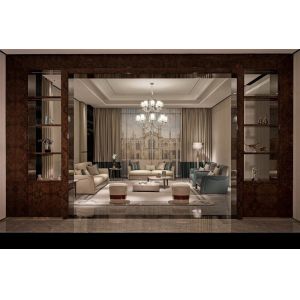 High Gloss Leather Living Room Upholstery Stool W009SF16