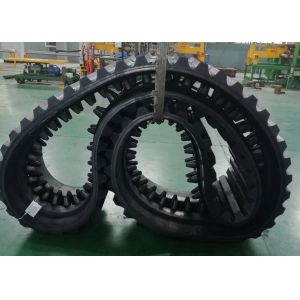 650mm Wide 78 Links Dumper Rubber Tracks With 120mm Pitch