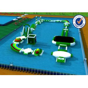 Customized Inflatable Water Parks , 0.9mm PVC Water Playground Equipment