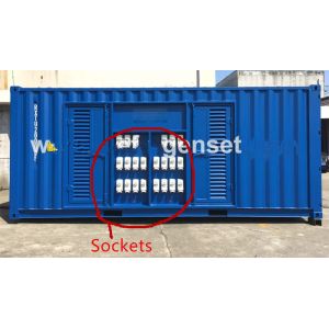 China Cummins Engine Reefer Container Genset Power Pack With Receptacles on sale