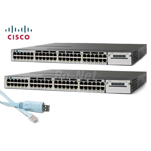 Cisco WS-C3750X-48PF-L 48port 10/100/1000M Switch Managed Network Switch C3750E