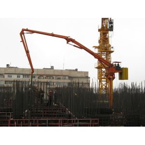 Hydraulic 28m Concrete Pump Placing Boom Automatically For Building