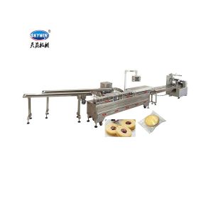 Siemens PLC Control Cream Filling Biscuit Sandwich Machine With Automatic