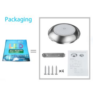 210x28mm In Ground Swimming Pool Lights , Resin Filled LED Underwater Pool Light