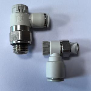 Push-to-Connect Pneumatic Tube Fittings in Black G1/2 Port Size for Durable and Leak-Proof Connections in Pneumatic Systems