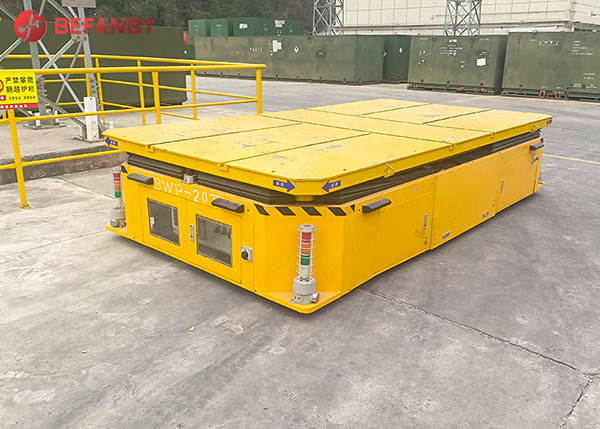 Stable PU Wheels Unlimited Distance Battery Transfer Cart