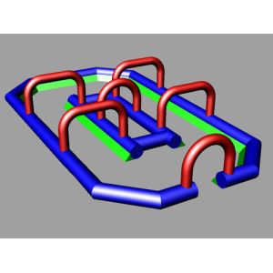 Cube Inflatable Go Kart for Zorb Ball Play