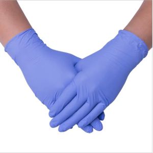 Nitrile Disposable Medical Gloves High Elasticity Safe Without Side Effect