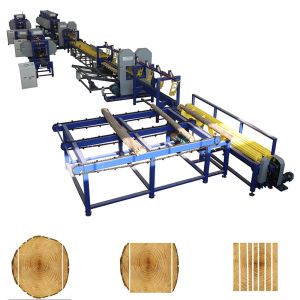 Double Blades Industrial Sawmill Equipment Wood Cutting Vertical Bandsaw Mills