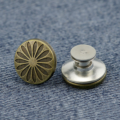 High Quality For Suit Decorative Custom Snap Jeans Rivet Embossed Metal Button Metal Press Snap Button