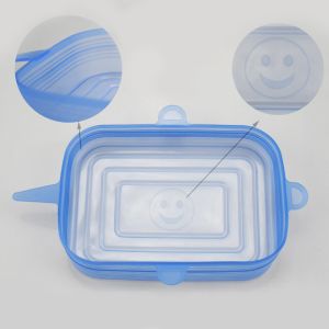 Rectangular Silicone Stretch Reusable Lids Stretchable Food Covers