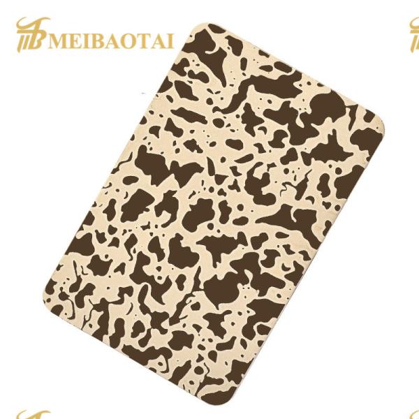 PVD Etched Stainless Steel Sheet , AISI Stainless Steel 304 Mirror Finish