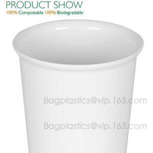 CPLA reusable cup and lid with injection molding, take out PLA degradable cups,