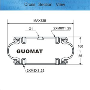 China Contitech FS 330-14 CI M8 Blind Nuts Air Spring One Convoluted G1 Air Fittings For Self - Propelled Sprayers on sale China Contitech FS 330-14 CI M8 Blind Nuts Air Spring One Convoluted G1 Air Fittings For Self - Propelled Sprayers on sale