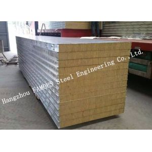 Recycled Rockwool 100mm 1150mm Sandwich Wall Panels