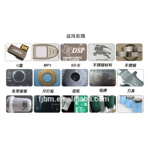 Compact 3D Fiber Laser Marking Machine Optic Electrical Leather Printer