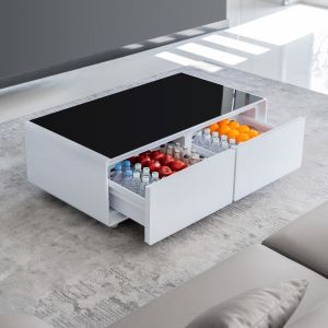 Smart Living Room Furniture Coffee Table with Built-in Speaker and Wireless