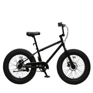 Black 700C 20 Fat Tire Bike Chromoly Single Speed