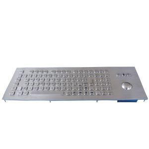 100 Key Stainless Steel Keyboard With Optical Mechanical Trackball Waterproof