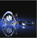 Quality Crystal Transparent Heart Key Chain for sale