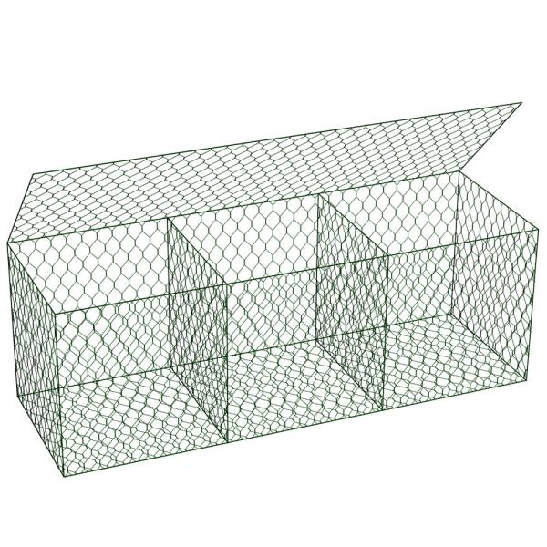 Buy Iron Wire Mesh Metal Gabion Cages Galvanized / Pvc Coated 3mx1mx1m at wholesale prices