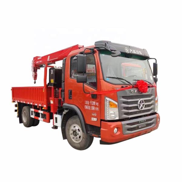 Buy DAYUN Telescopic Boom Crane Truck Mounted 4 Tons Folding Crane at wholesale prices