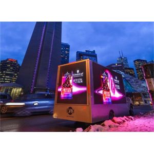 China Canada Truck Mobile Outdoor Advertising LED Display 6x3m 6000nits Brightniess on sale