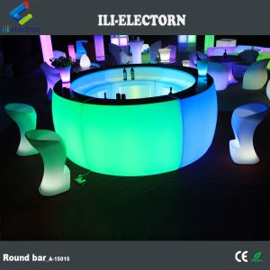 CE /ROHS certificate color changing plastic illuminated portable led round bar