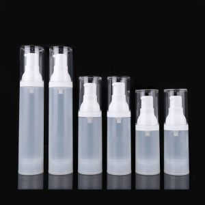 White Cosmetic Airless Pump Bottles Airless Dispenser Bottles PP Material