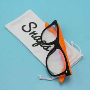 Microfiber Sunglasses Packaging Drawstring Bag Lightweight Eco Friendly
