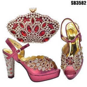 Leather Hook & Loop matching shoes with bag