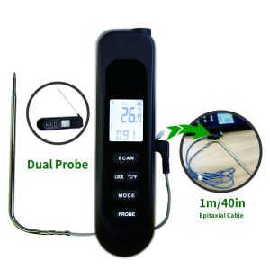 Infrared Foldable Instant Read Digital Thermometer With Extended Wired Probe