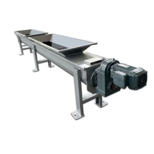 Horizontal Carbon Steel Sludge Shaftless Screw Conveyor Movable
