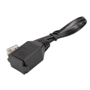 Male To Female RJ11 Telephone Extension Cable With Dust Cover